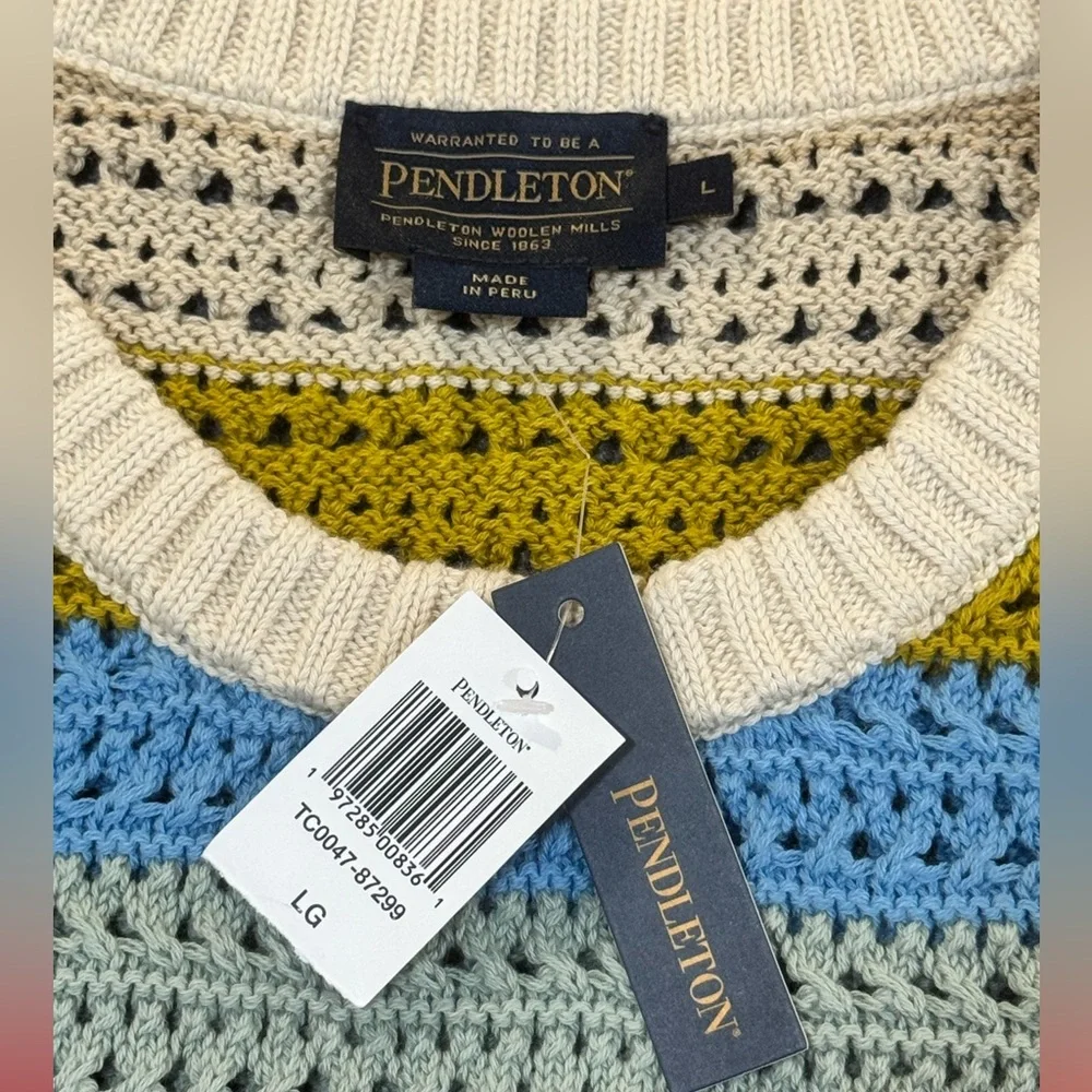 New Pendleton Stripe Knit Tank Top‎ LG
